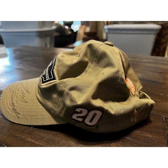 Tony Stewart Autographed Hat Cap Tan Tony Stewart Logo #20 Racing Nascar - Picture 2 of 6